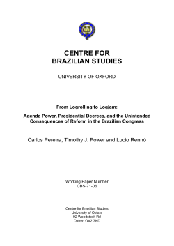 centre for brazilian studies - Latin American Centre