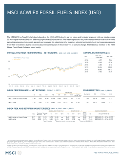 MSCI ACWI ex Fossil Fuels Index