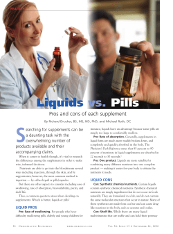 Liquids vs. Pills - Global Healing Center
