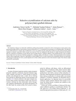 Selective crystallization of calcium salts by poly(acrylate)