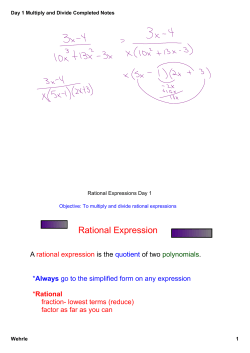 Day 1 Multiply and Divide Completed Notes