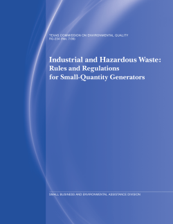 Industrial and Hazardous Waste - Gruene Environmental Companies