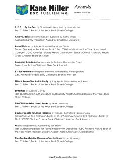 Friends Kane Miller Awards