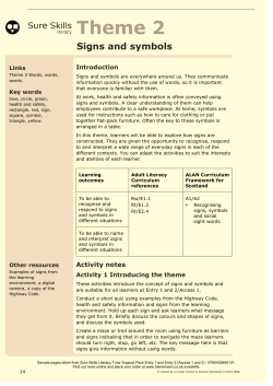 Theme 2 Signs and symbols - Pearson Schools and FE Colleges