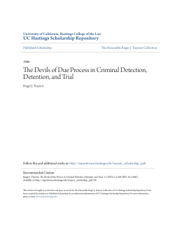 The Devils of Due Process in Criminal Detection, Detention, and Trial