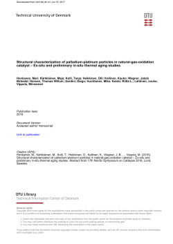 Structural characterization of palladium-platinum