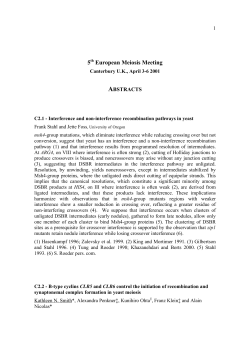 5 European Meiosis Meeting
