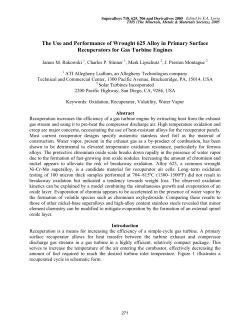 The Use and Performance of Wrought 625 Alloy in Primary