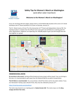 Safety Tips for Women`s March on Washington (and other sister