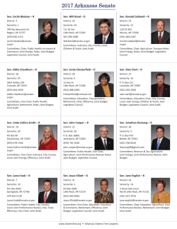 2017 Arkansas Senate - Arkansas Citizens First Congress