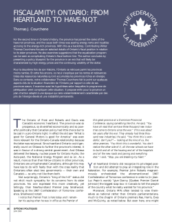 fiscalamity! ontario: from heartland to have-not