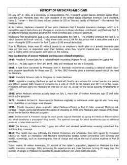 history of medicare-medicaid