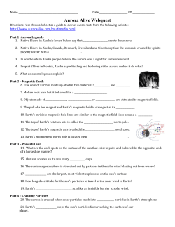 Aurora Alive Webquest