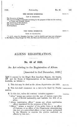 aliens registration.