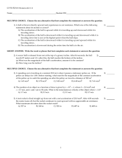 GYTE FİZ121 Homework 2