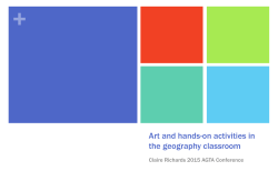 Art and hands-on activities in the geography classroom