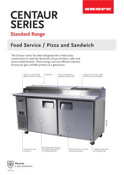 Centaur Series Pizza and Sandwich