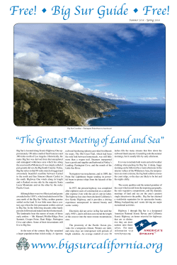 Free! &bull; Big Sur Guide &bull; Free!