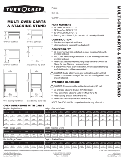 DOC-1157A - Spec Sheet, Oven Carts.indd
