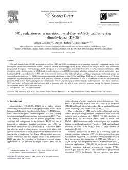 NOx reduction on a transition metal-free g