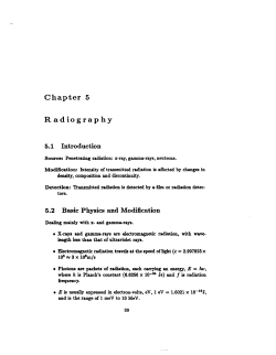 Chapter 5 Radiography