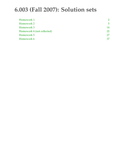 6.003 Solution sets
