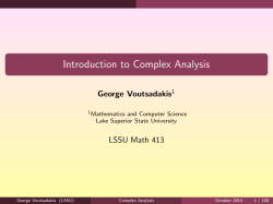 Complex Functions and Mappings
