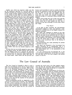 The Law Council of Australia