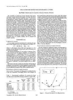 Coefficient of variation Full hydration method of complex formation