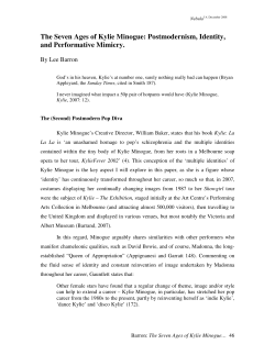 The Seven Ages of Kylie Minogue: Postmodernism, Identity