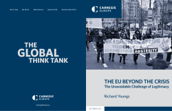 the eu beyond the crisis - Carnegie Endowment for International