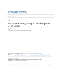 The Sistren: Ranking the Top 10 Female Supreme Court Justices