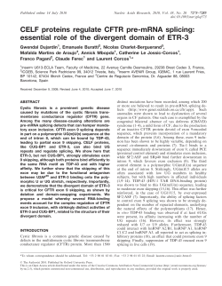 essential role of the divergent domain of ETR-3