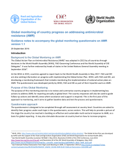 Global monitoring of country progress on addressing antimicrobial