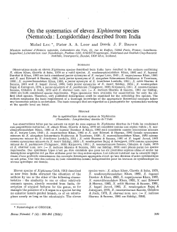 (Nematoda : Longidoridae) described from India