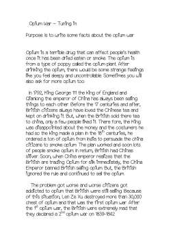 Opium War - CDNIS Community Sites