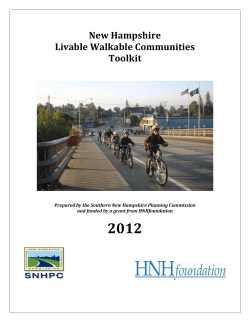 New Hampshire Livable Walkable Communities Toolkit &ndash; 2012