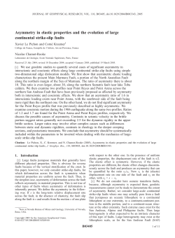 Asymmetry in elastic properties and the evolution of large