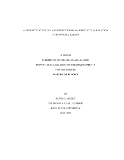 an investigation of lake-effect snow warning size in relation to