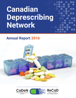 2016 Annual Report - Deprescribing.org