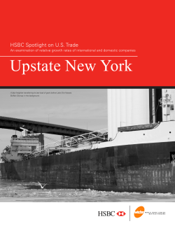 HSBC Spotlight on U.S. Trade: Upstate New York