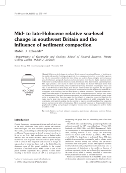 Mid- to late-Holocene relative sea-level change in southwest Britain