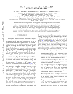 The structure and composition statistics of 6A binary and ternary