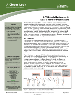 AV Search Hysteresis in Dual-Chamber