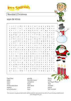 Navidad | Christmas sopa de letras