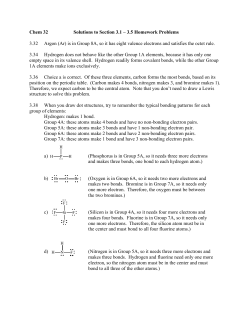 Chem 32 Solutions to Section 3.1 – 3.5 Homework Problems 3.32