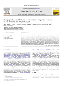 Changing influence of Antarctic and Greenlandic temperature