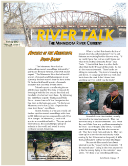 Spring 2012, Vol VI, Issue 1 - Minnesota River Basin Data Center