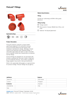 FireLock&reg; Fittings