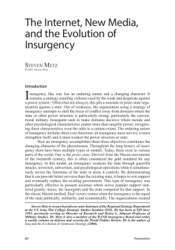 The Internet, New Media, and the Evolution of Insurgency